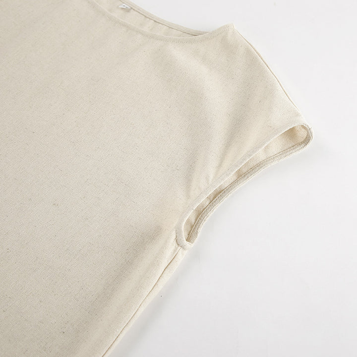 Dame afslappet sæt af komfortabel T-shirt og shorts med elastisk linning Stilla