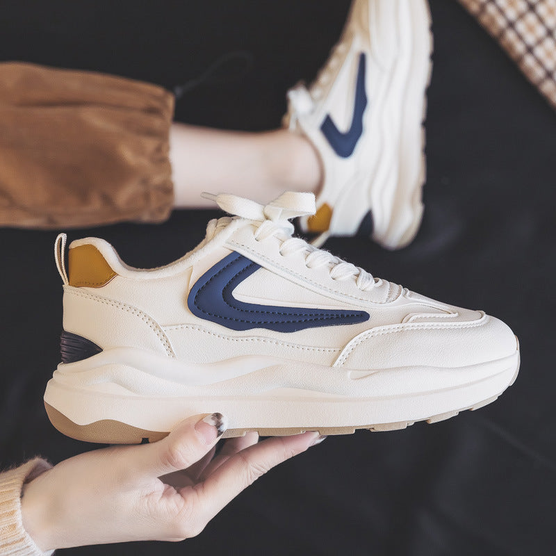 Dame Chunky Sneakers med sportsligt design Stilla