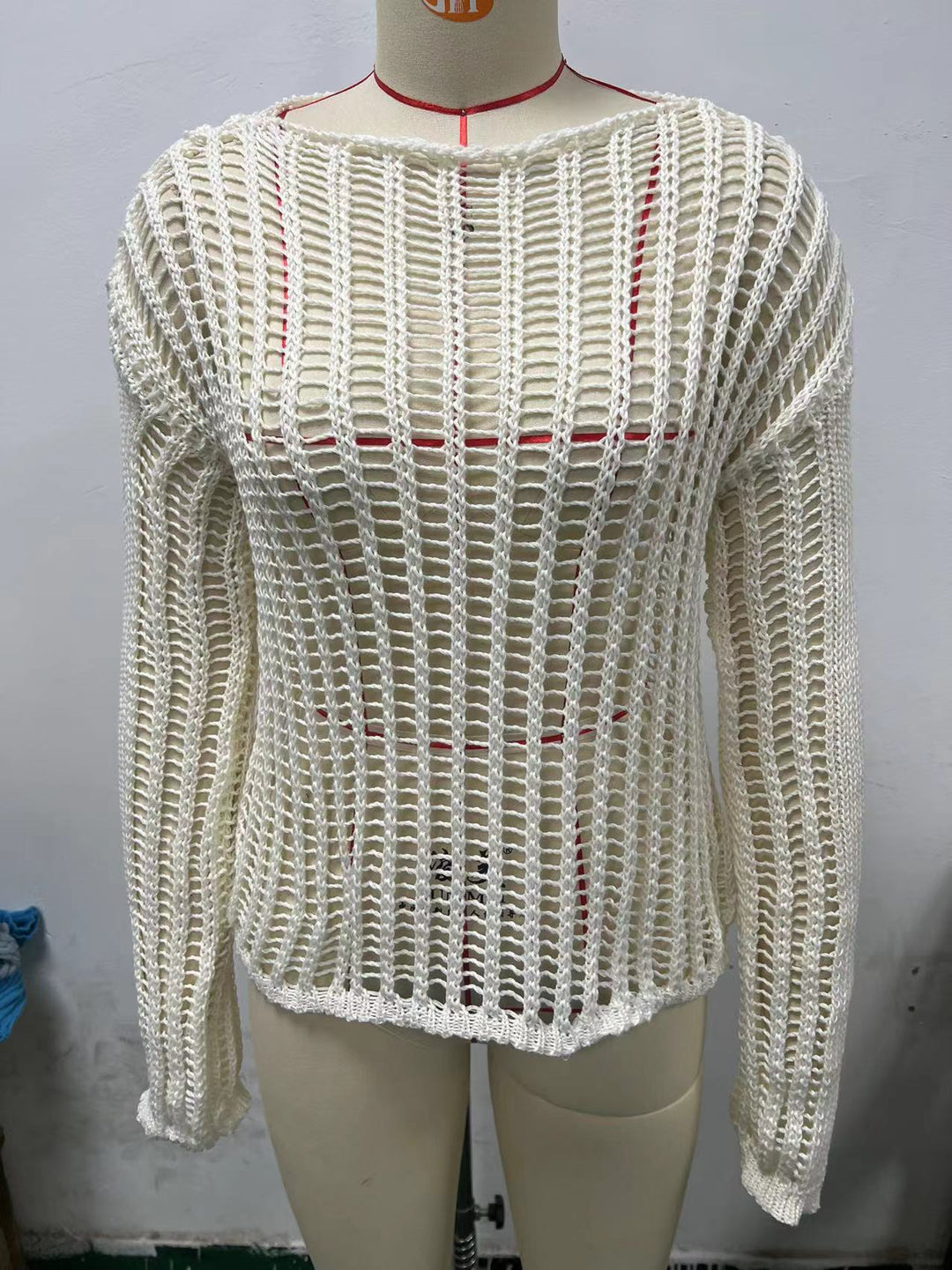 Dame luftig overdimensioneret strikpullover Stilla