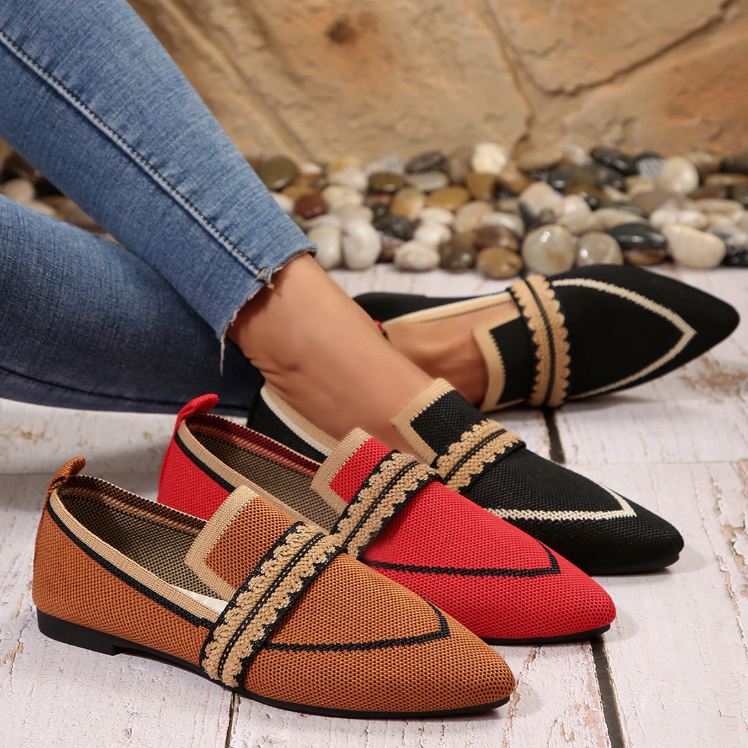 Dame mode og åndbare slippers med elegant pyntesyning Stilla