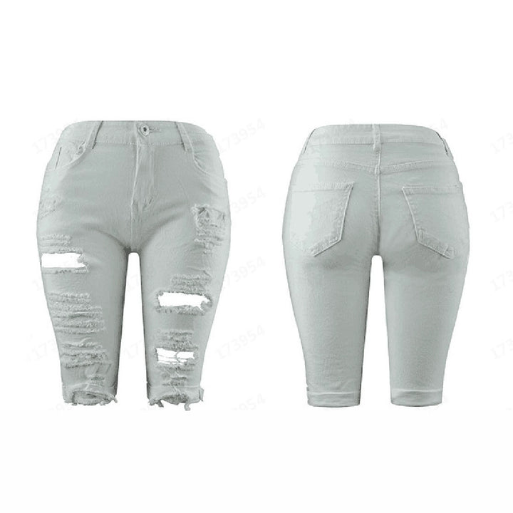 Dame Ødelagte Denim Shorts Stilla