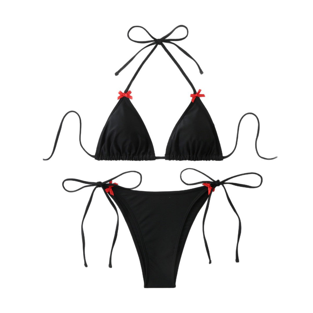 Dame Triangel-Bikini-Sæt med legende ruffles detaljer Skovae