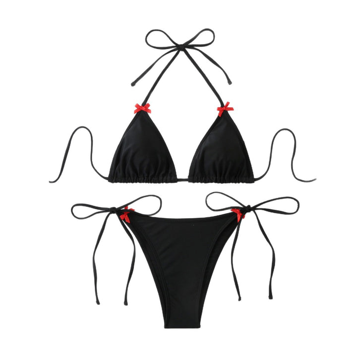 Dame Triangel-Bikini-Sæt med legende ruffles detaljer Skovae