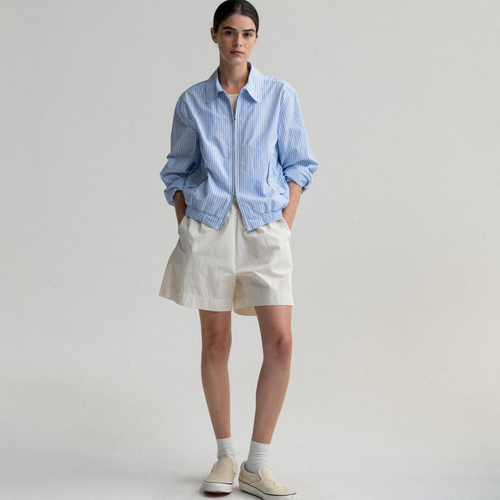 Dame shorts med elegant pasform og højtidelige detaljer Stilla