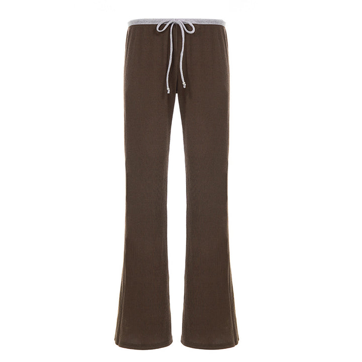 Dame Flared Sweatpants med elastisk talje og komfortabelt design Skovae