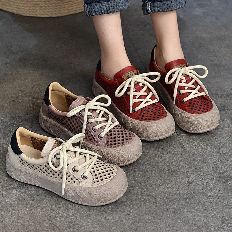 Dame Åndbar Fritids-sneakers med innovativt netdesign og fleksibel fodseng Stilla