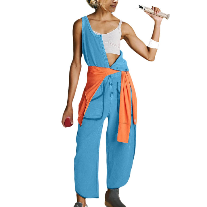 Dame sportlig jumpsuit med innovativt snit og praktiske lommer Stiila
