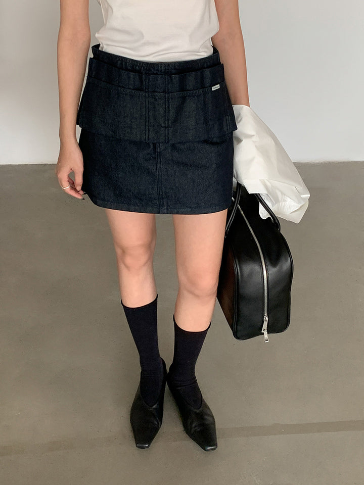 Dame trendy mini nederdel med praktiske lommer og moderne snit Stilla