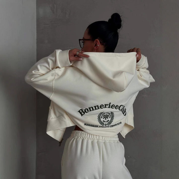 Kvinders Loungewear Sæt med Hoodie og Bred Bukser Stilla