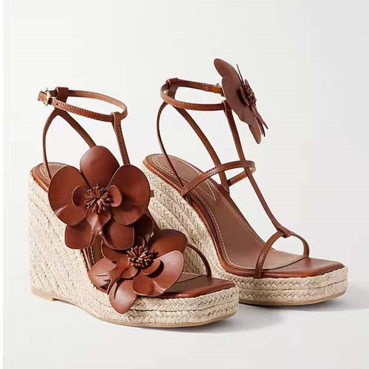 Dame blomst dekoration kile sandaler Stilla