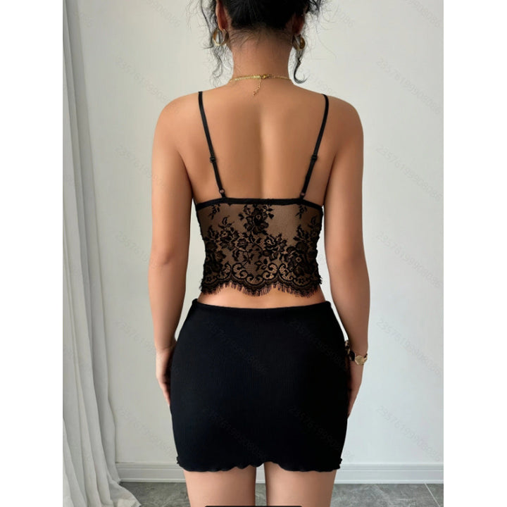 Dame Spids-Crop-Top Skovae