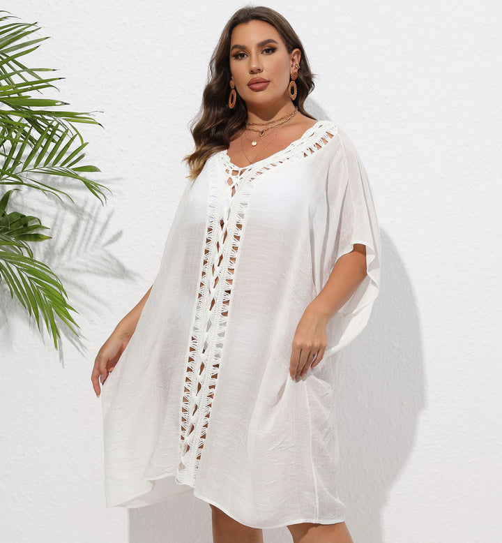 Dame Let Strand Kaftan Overgang Stilla