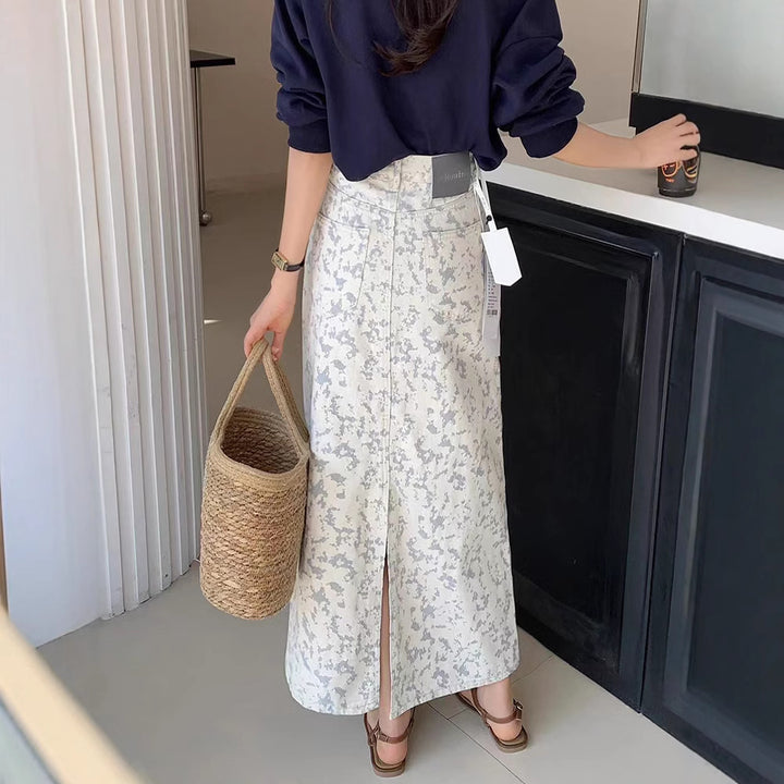 Dame Mode Maxiskørter med blomstret design Stilla