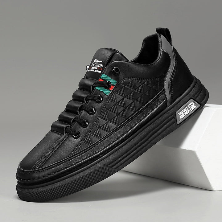 Herrer stilfulde afslappede sorte sneakers Stilla