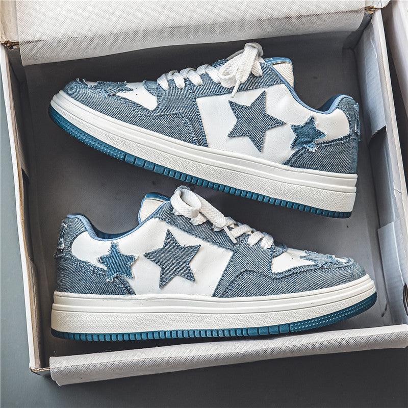 Dame Fritid Stjerner-Mønster Sneakers Stilla