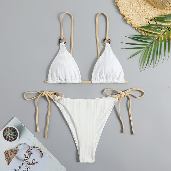 Dame bikinisæt med justerbare stropper og raffineret design Stilla
