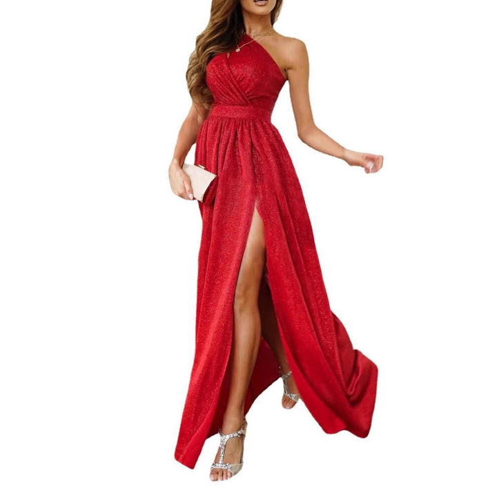 Dame Elegant Asymmetrisk Aftenkjole Stilla