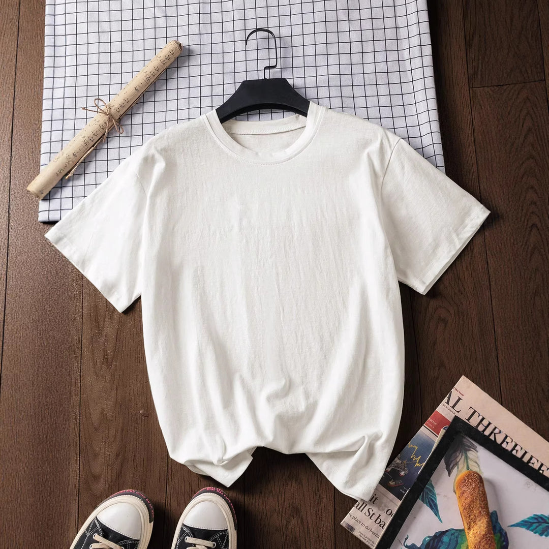 Dame T-shirt med kreativt motiv og inspirerende tekst Skovae