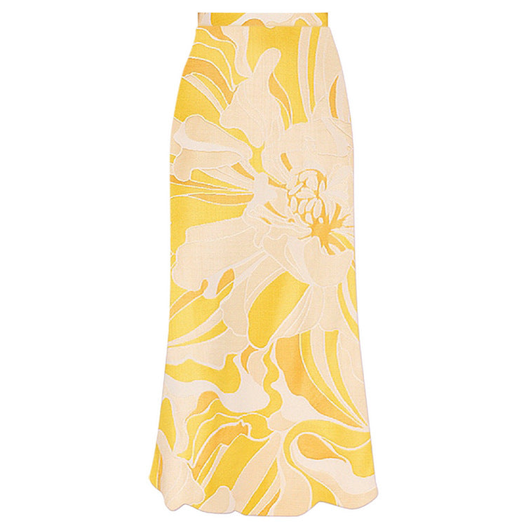 Dame one-piece badedragt med voluminøse flæser Skovae