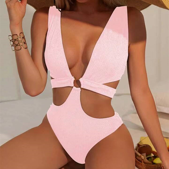 Dame badedragt med smagfuld cut-out-design Stilla