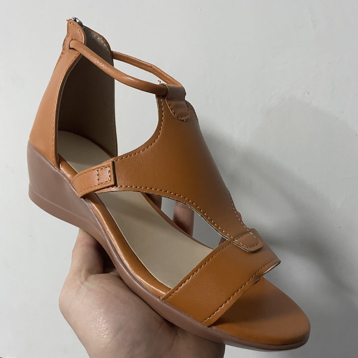 Dame Wedge-sandaler med justerbare remme og ergonomisk komfortfodseng Stilla