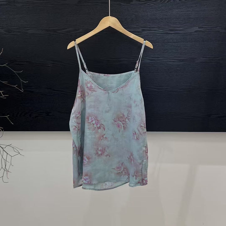 Femme Floral Print Strop T-shirt Stilla