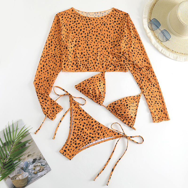 Dame Tri-Set Badetøj med Crop-Top Stilla