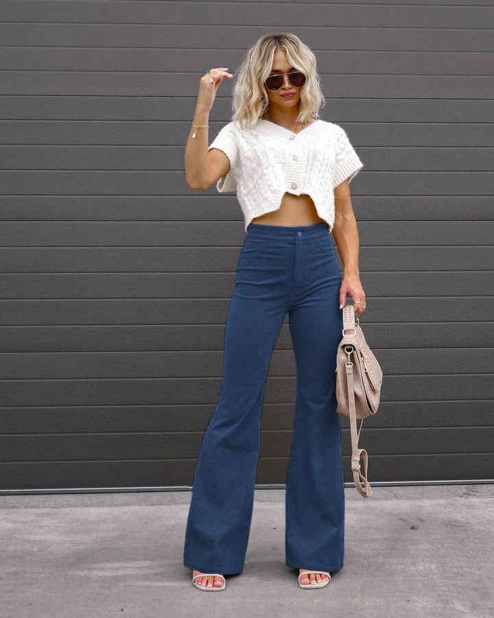 Dame Høj Talje Flared Jeans Stilla