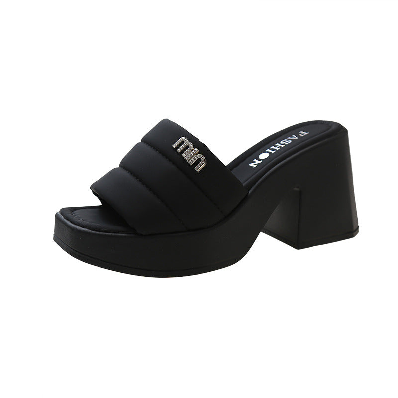 Dame Plateau-sandaler med behagelige remme Stilla