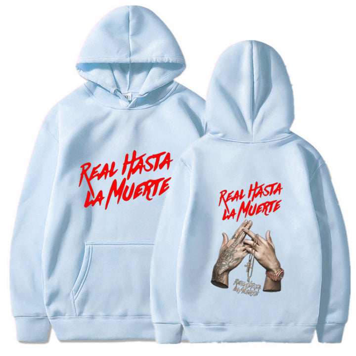 Kvinders hoodie med iøjnefaldende bogstaver i urban stil Skovae
