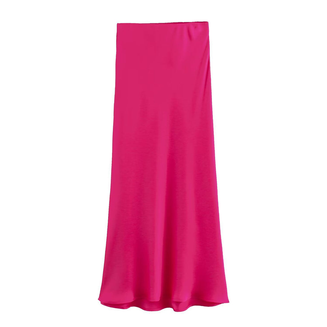 Dame lang satin skirt Skovae