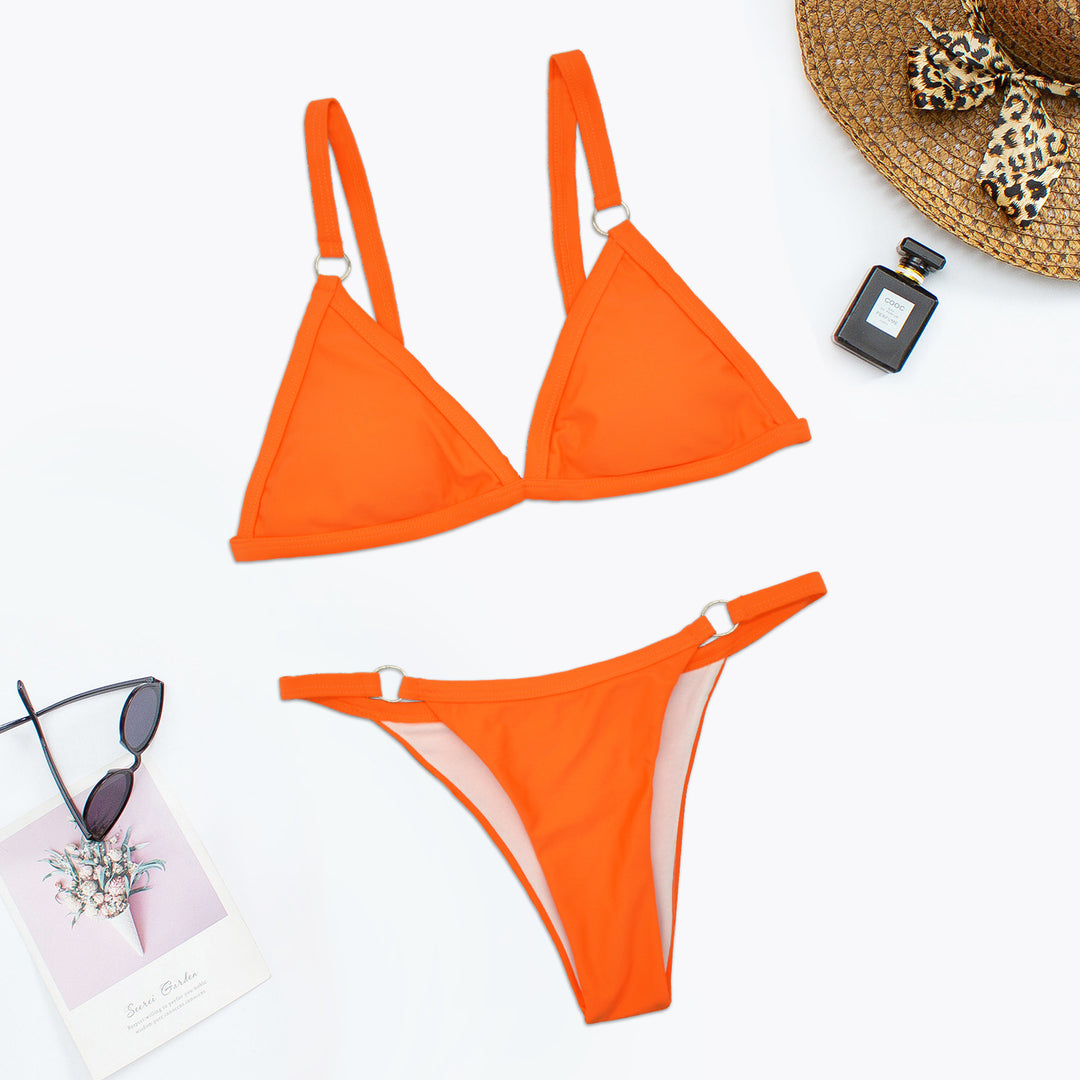 Dame Triangel-Bikini-Sæt med justerbare stropper og elegant snit Stilla