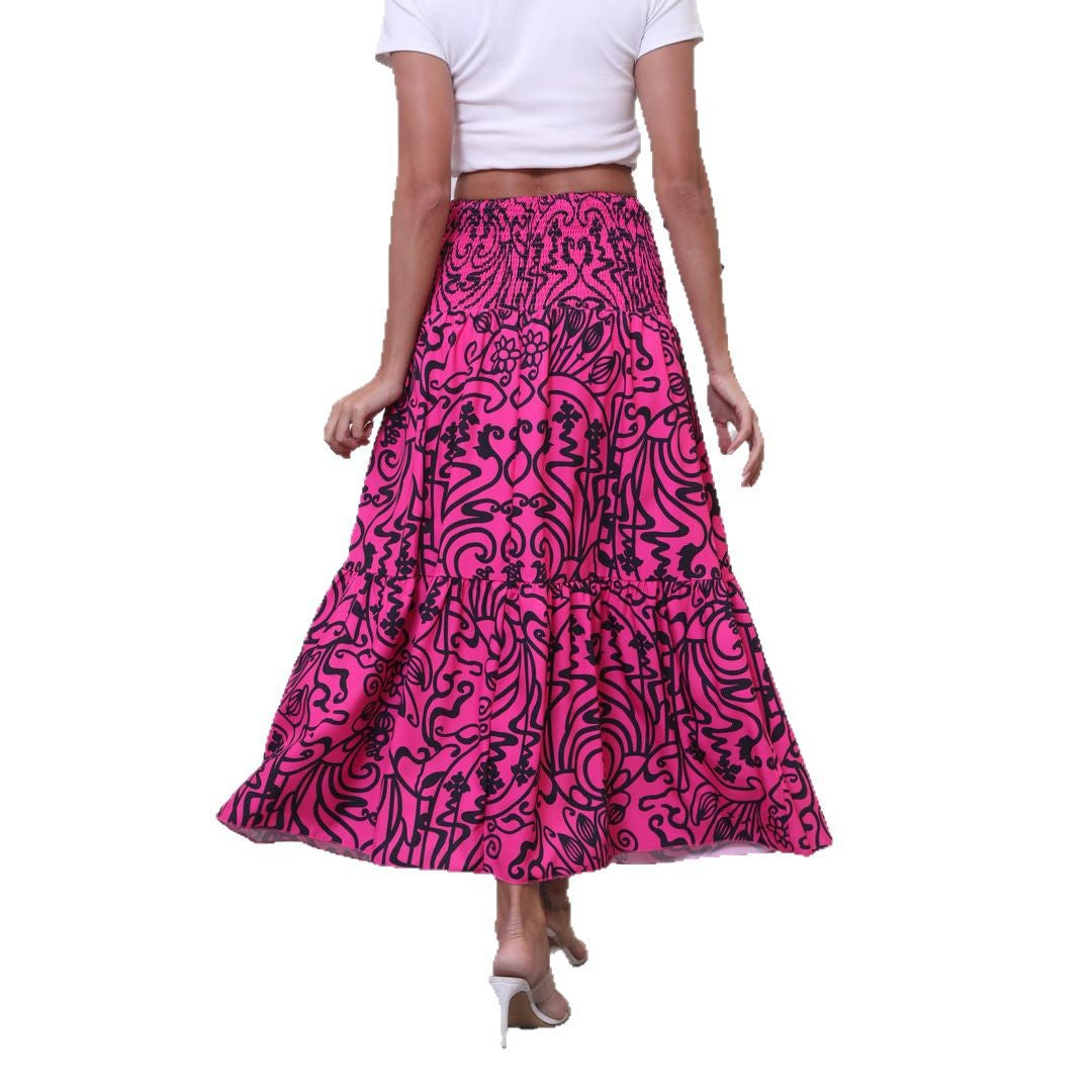 Dame Bohemian Flare Maxi Nederdel Stilla