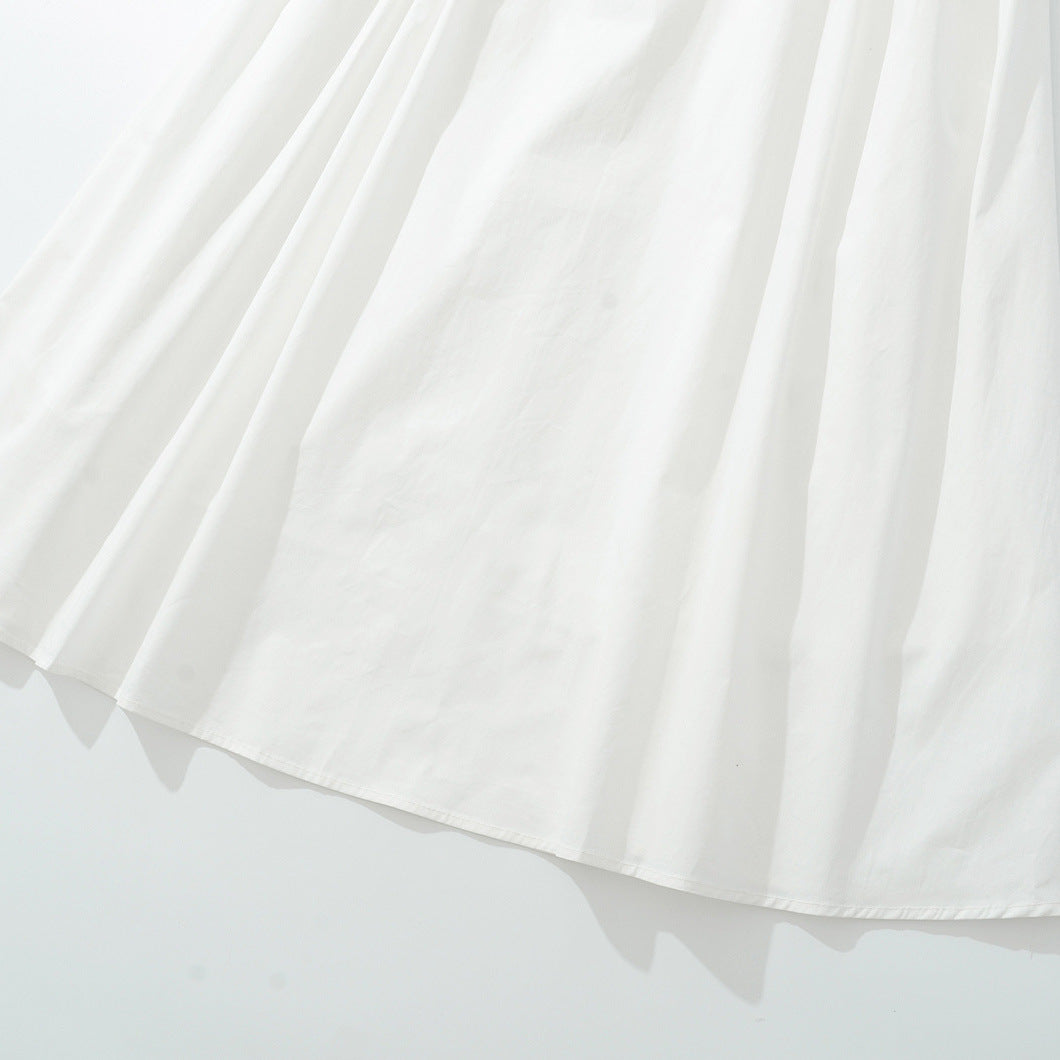 Dame Elegant Puffærme Maxi-kjole med Rynker og Taljeaccent Stilla
