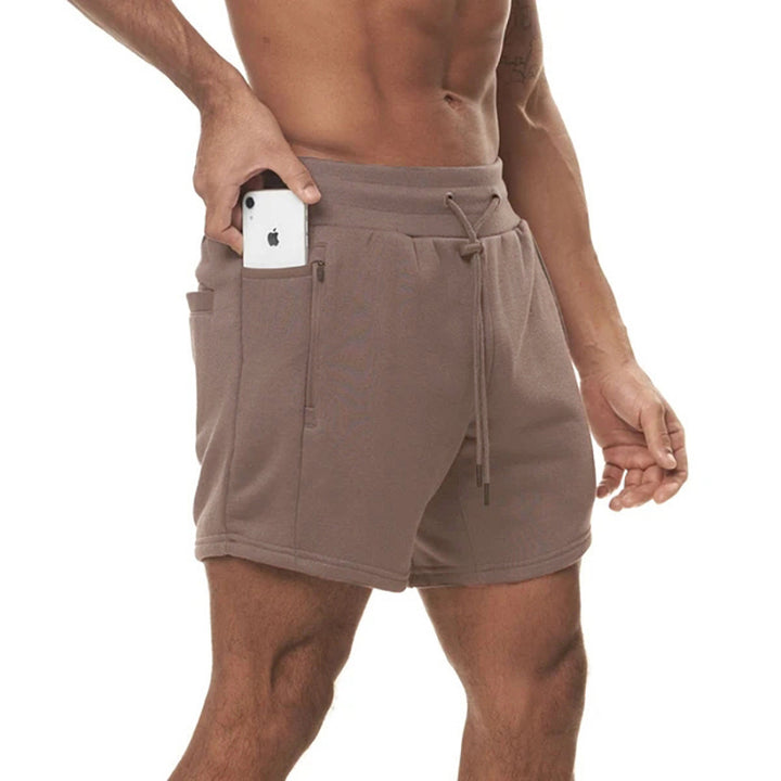 Herre sporty shorts med praktiske sidelommer og justerbart bånd Stilla