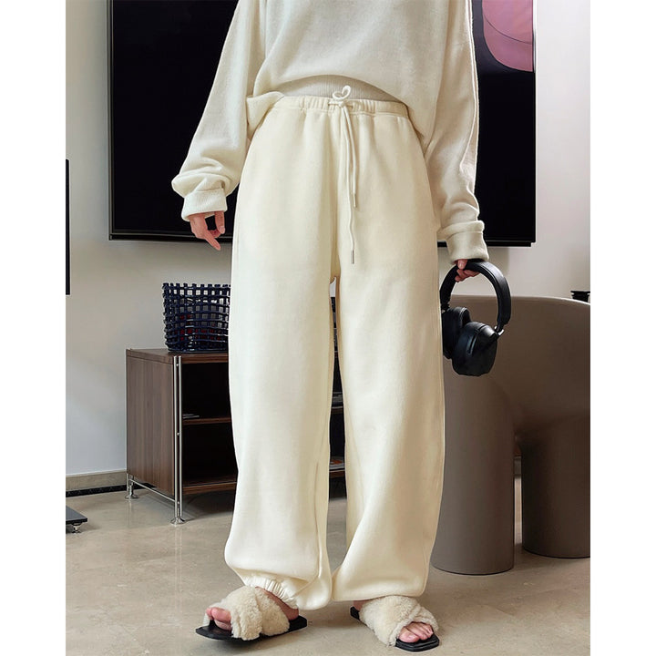 Dame behagelige fritidspants med elastisk talje og moderne detaljer Stilla