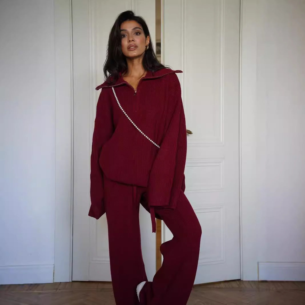 Kvindernes bløde strikdragt med trendy oversized pasform Stilla
