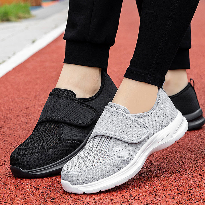 Unisex nan åndbar komfort halvskuh med velcro og ergonomisk dæmpning Skovae