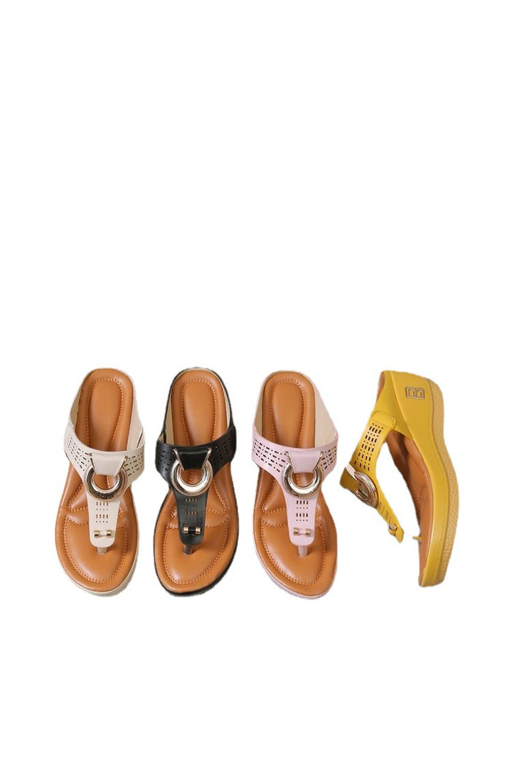Dame Wedge-sandaler med moderne remdesign og ergonomisk fodseng Stilla