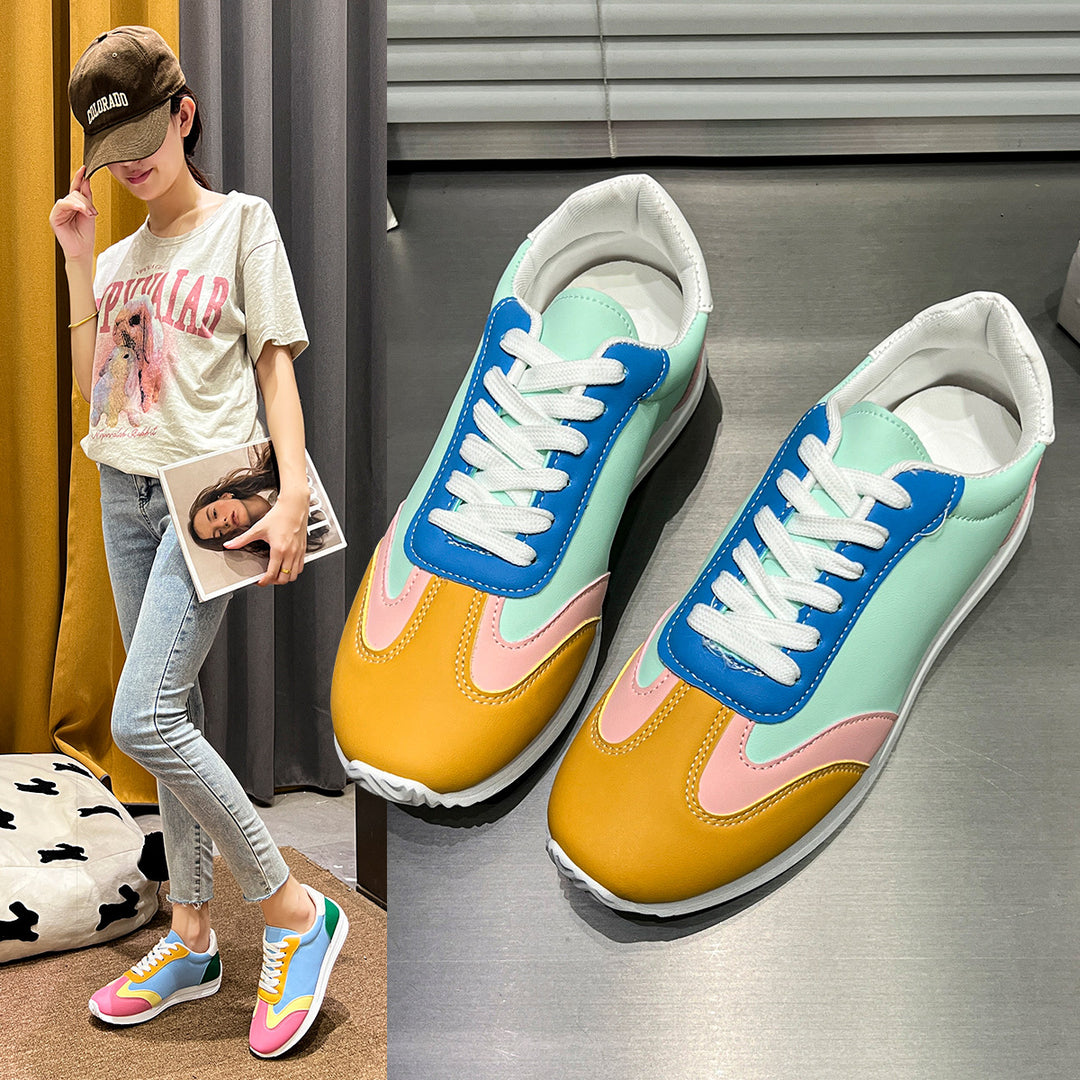 Dame mode Sneakers med farverige accenter og åndbart overmateriale Stilla