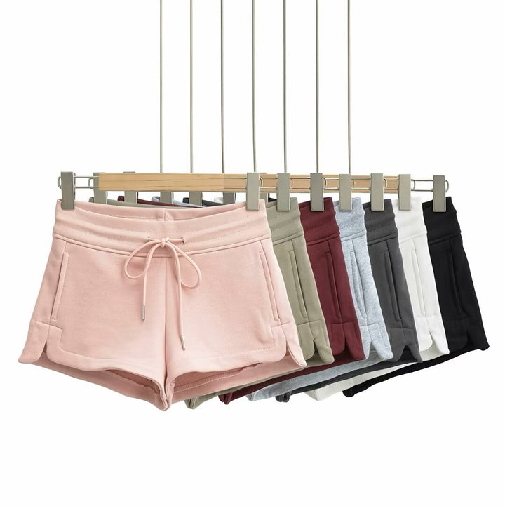 Dame Sporty Sweatshorts med justerbar snøre og sidelommer Stilla