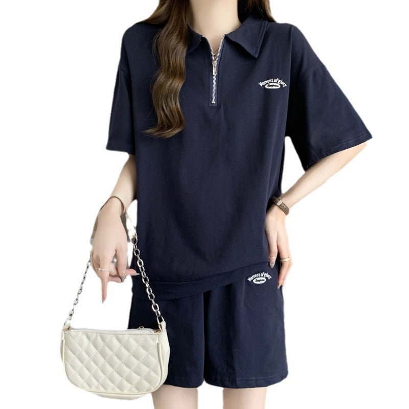 Femme Zip-Up Sport Polo Set Stilla