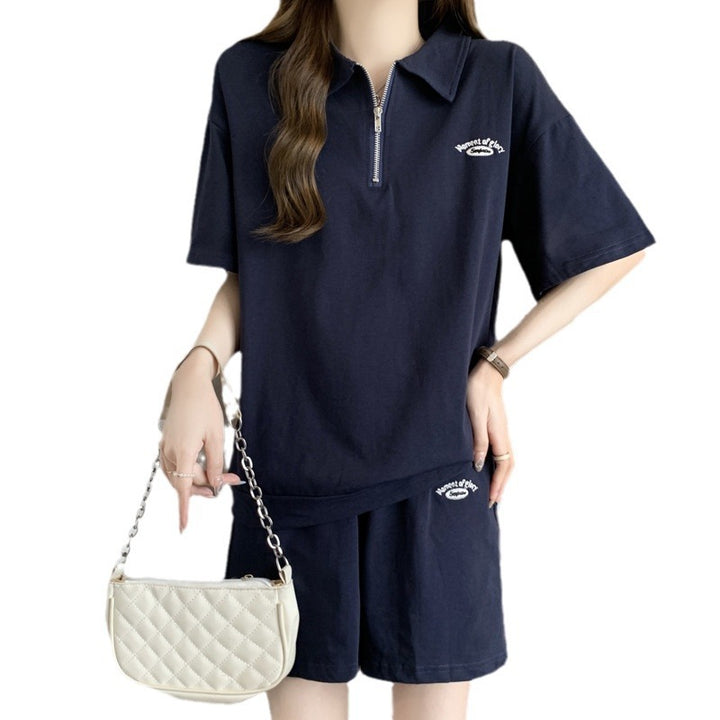 Femme Zip-Up Sport Polo Set Stilla