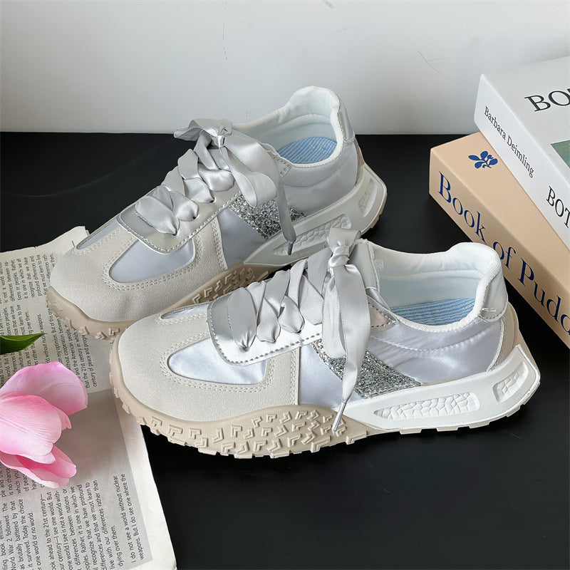 Dame Sporty Sneakers med åndbar overfladestruktur og polstret sål Stilla