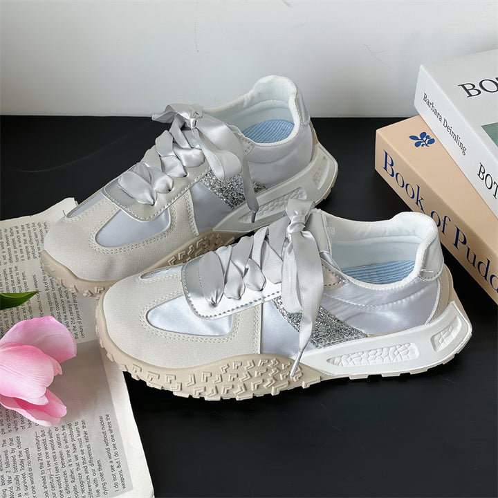 Dame Sporty Sneakers med åndbar overfladestruktur og polstret sål Stilla