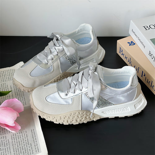 Dame Sporty Sneakers med åndbar overfladestruktur og polstret sål Stilla