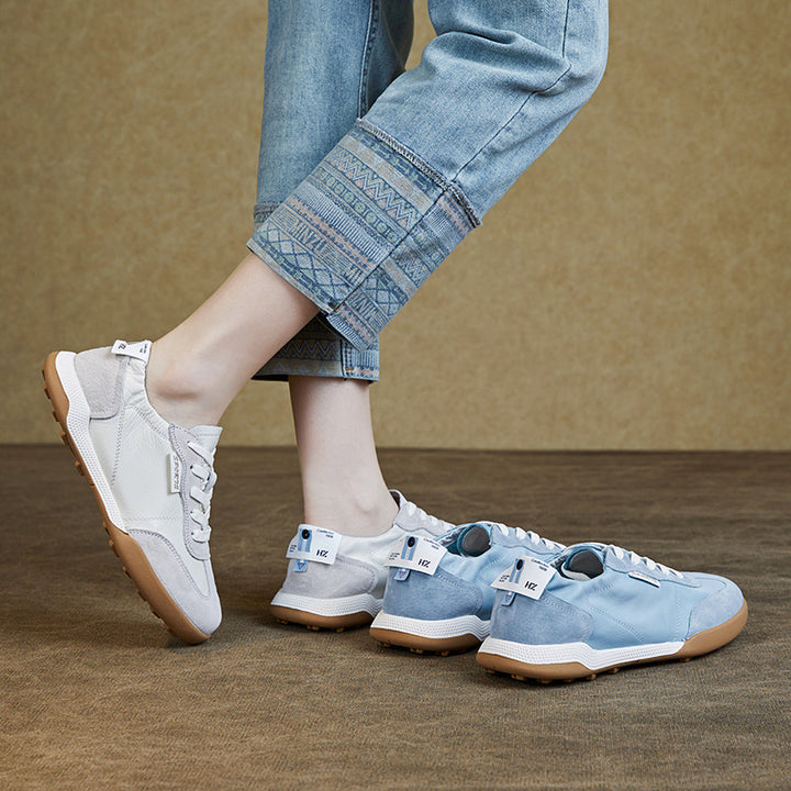 Herre fritid ruskinds sneakers med polstret indersål Stilla