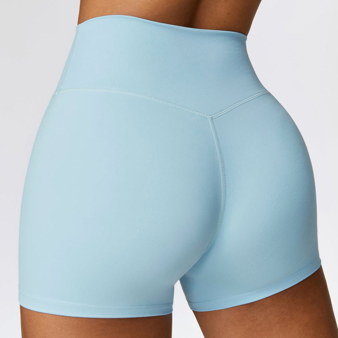 Stilla | Talje Børstet Tight Yoga Shorts Mave Sammentrækkende Fitness Bukser Til Hofte Løftende Løb Motion