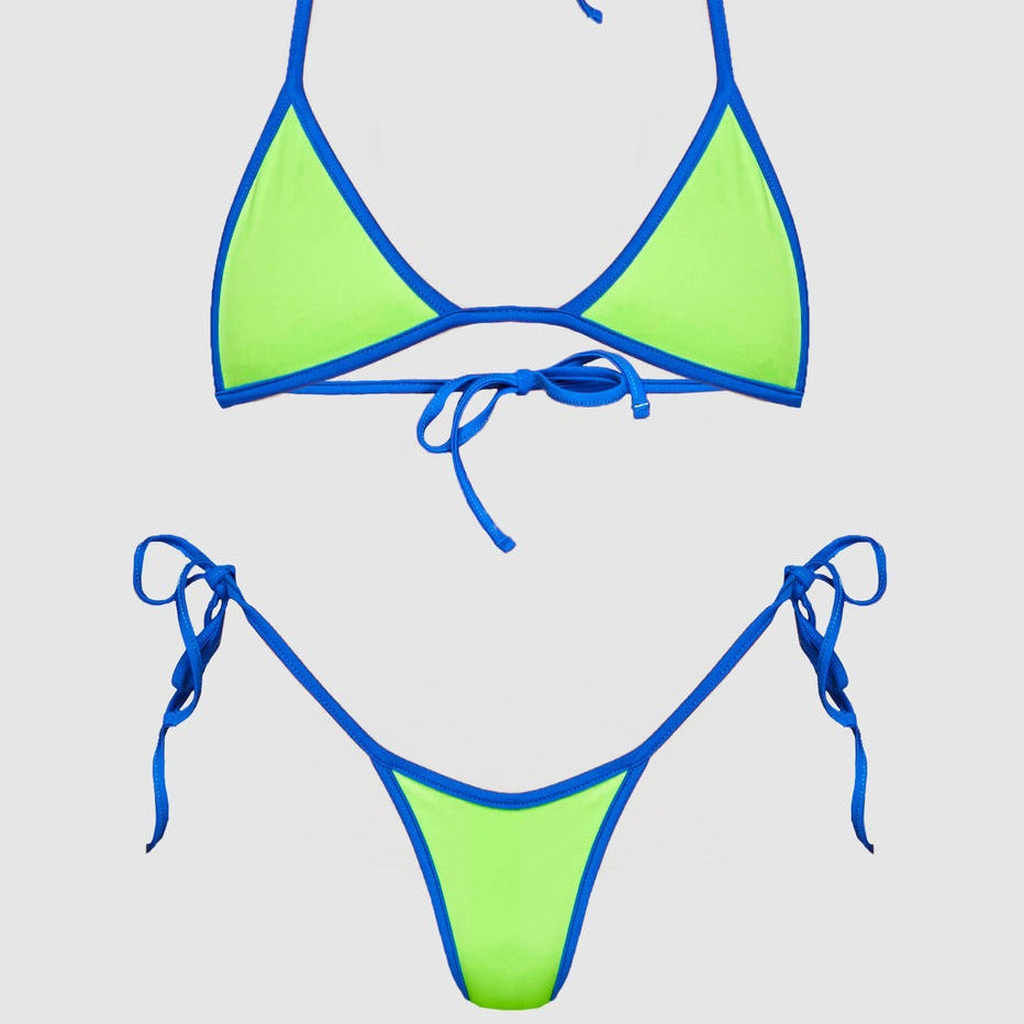 Femme String Bikini Sæt med justerbare bånd Stilla