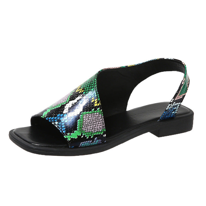 Dame Slide-sandaler med unikt skelet-design og åben hæl Stilla
